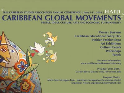 Caribbean Studies Association 41st Annual Conference