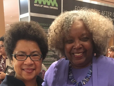 Drs. Barbara Ransby, NWSA President and Irma McClaurin, Honoree and Leadersship Consultant