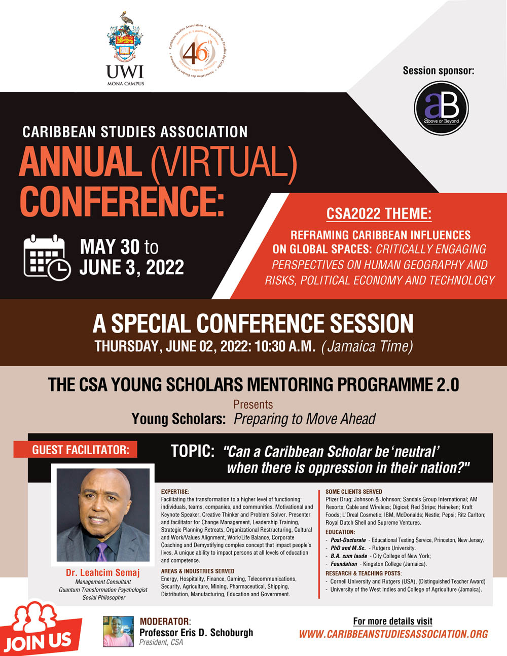 CSA Young Scholars Mentoring Programme 2.0 – Special Conference Session