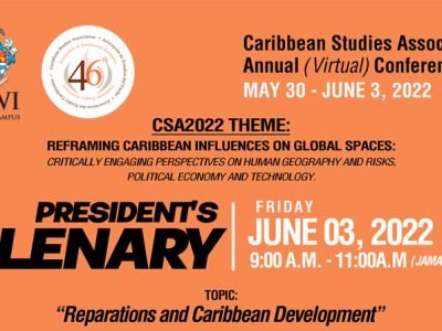 Reparations and Caribbean Development flyer