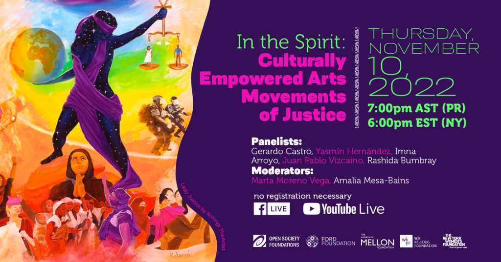 Culturally Empowered Arts Movements of Justice webinar