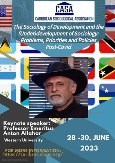 2023 Caribbean Sociological Association e-conference flyer